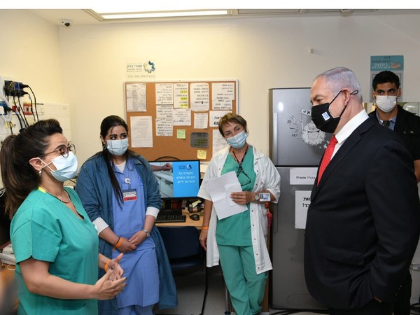 Premierminister Netanyahu im Shaare Zedek Medical Center